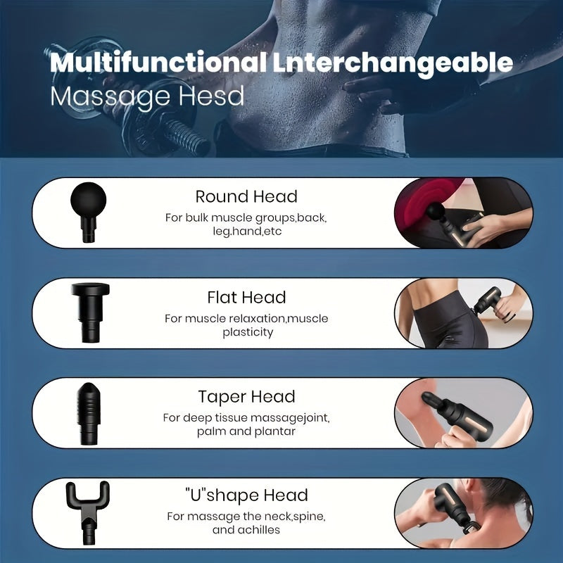 Pistola de Massagem - Massageador de Impacto Muscular para Tecido Profundo