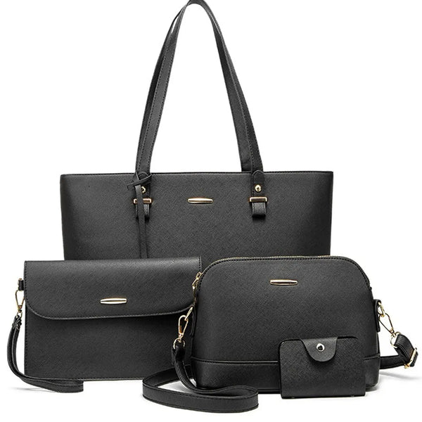 Conjunto De Bolsas Femininas Com 4 Peças - Estilo e Elegância Para Mulheres