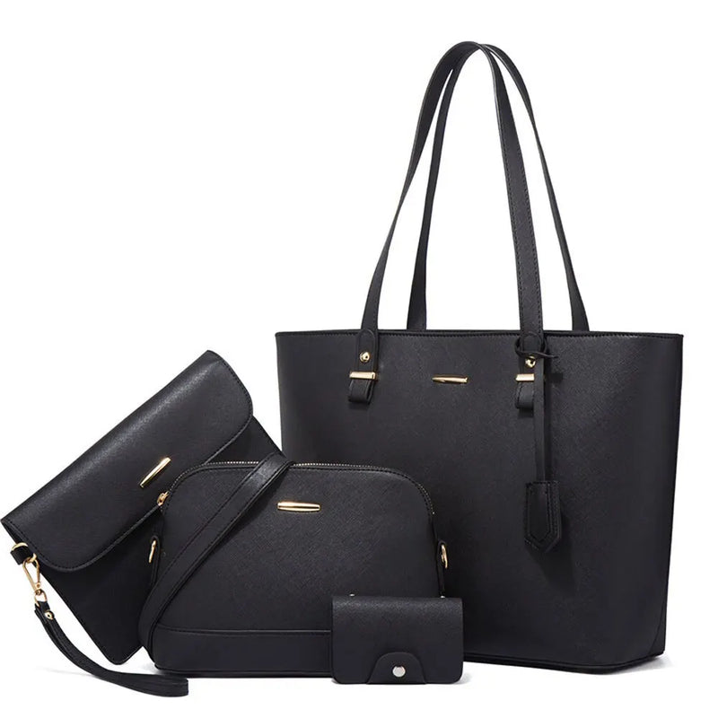 Conjunto De Bolsas Femininas Com 4 Peças - Estilo e Elegância Para Mulheres