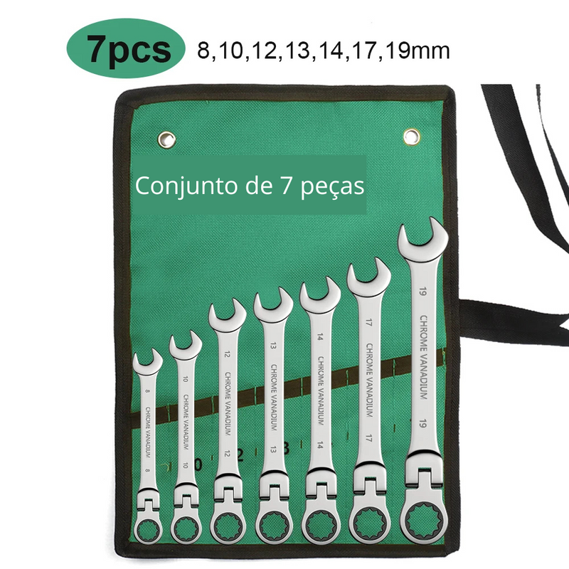 Jogo de Chaves Combinadas com Catraca