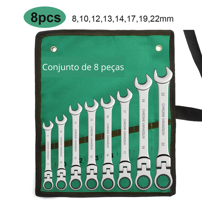 Jogo de Chaves Combinadas com Catraca