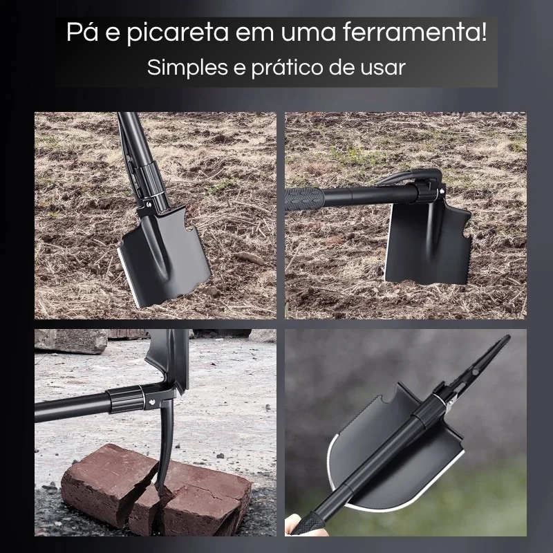 Pá de Jardim Multifuncional 3 em 1