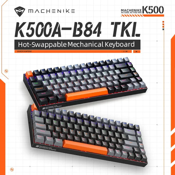 Teclado Mecânico Retro iluminado Com Fio - K500A-B84