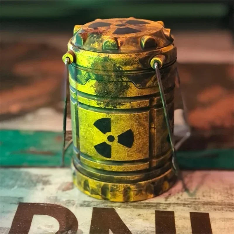 Lanterna reator nuclear presente mini portátil reator nuclear lanterna brinquedo doomsday reação nuclear push simulação iluminador