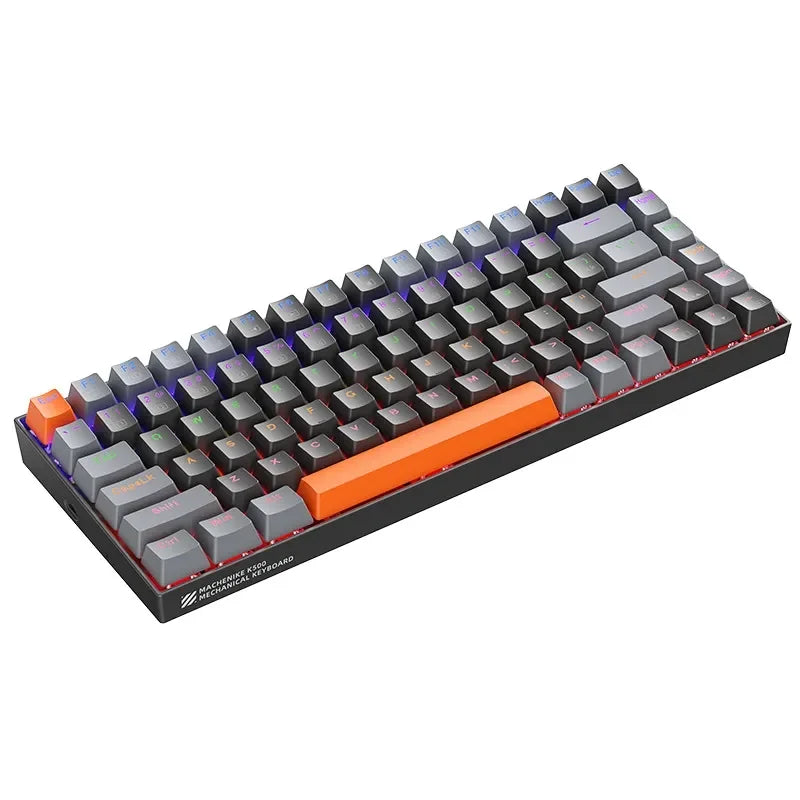 Teclado Mecânico Retro iluminado Com Fio - K500A-B84