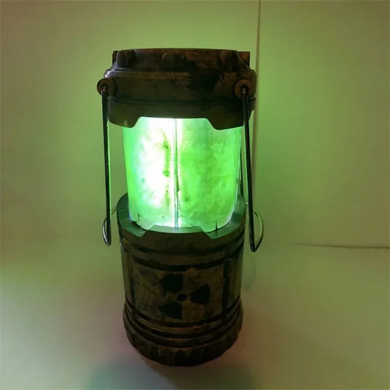Lanterna reator nuclear presente mini portátil reator nuclear lanterna brinquedo doomsday reação nuclear push simulação iluminador