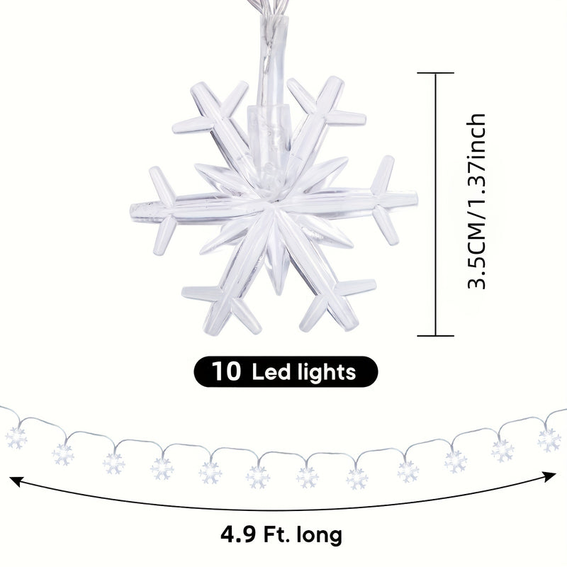 Cordão de Luzes de Fadas de LED - Decoração Romântica de Cortina de Natal