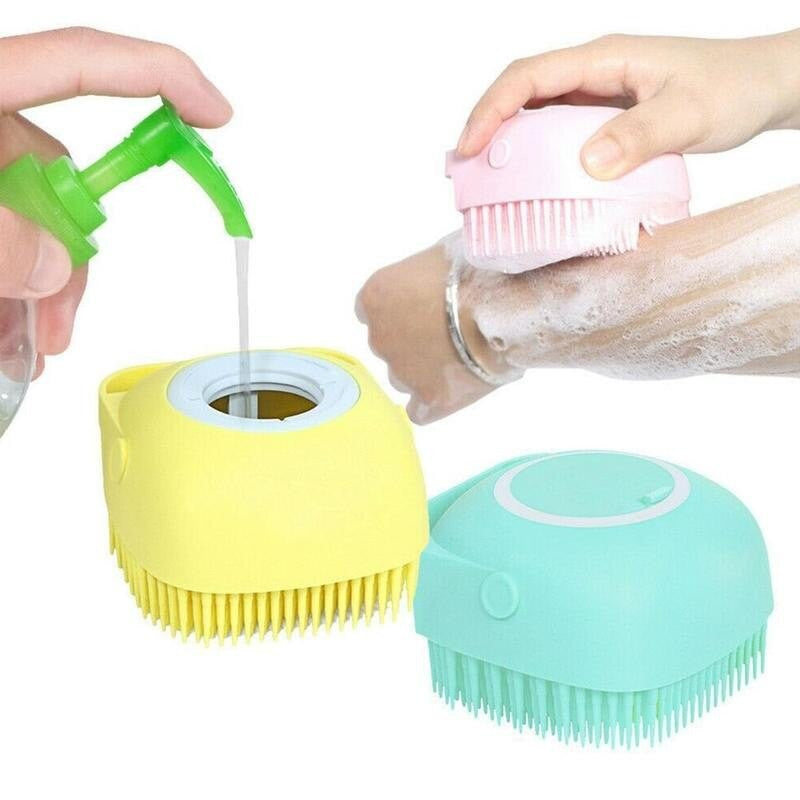 Escova de Silicone para Banho Massageador